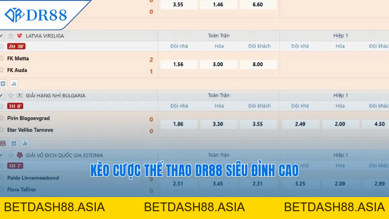 Cá Cược Thể Thao DR88 – Sân Chơi Tỷ Lệ Cao Cực Hot 2026 - DR88 - BETDASH88.ASIA