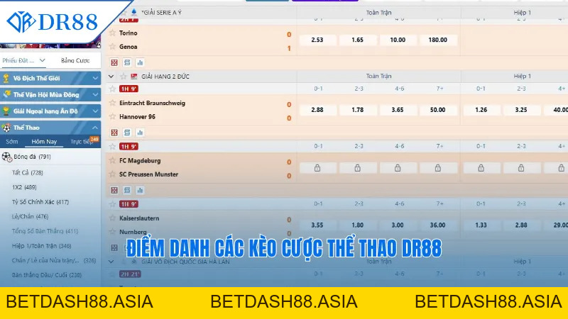 Cược Thể Thao Online DR88 – Bùng Nổ Cảm Xúc, Thưởng Khủng - DR88 - BETDASH88.ASIA
