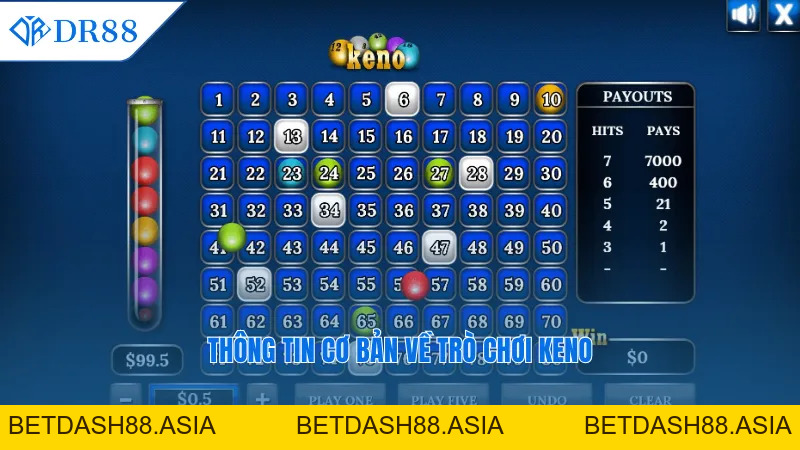 DR88 Keno – Trải Nghiệm Đẳng Cấp Cùng Cơ Hội Thắng Lớn - DR88 - BETDASH88.ASIA